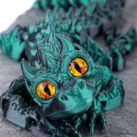 Магнит на холодильник Дракончик, подарок, сувенир. 3D Мир