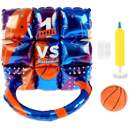 Набор надувных шаров-фигур Баскетбол для фотозоны, с насосом. KoroBoom Shop