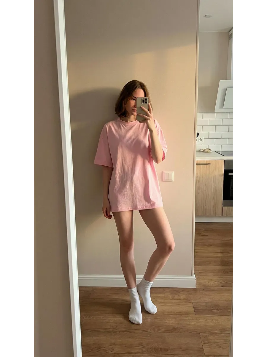 Футболка оверсайз хлопковая однотонная. Bro. Corporation