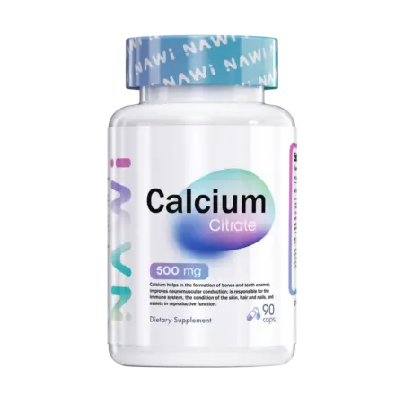 Кальций цитрат для костей Нави Calcium Citrate 500mg 90 caps. Спортпит-Инвест