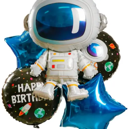 Набор надувных шаров-фигур "Космонавт", для фотозоны, 5 шт. KoroBoom Shop