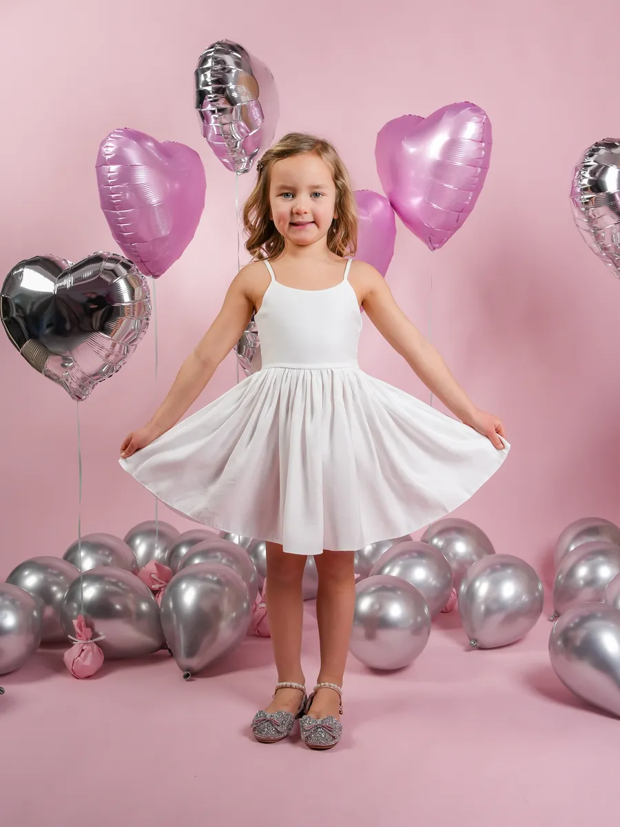 Платье детское нарядное без рукавов на бретельках. Сима-Ленд - Модный