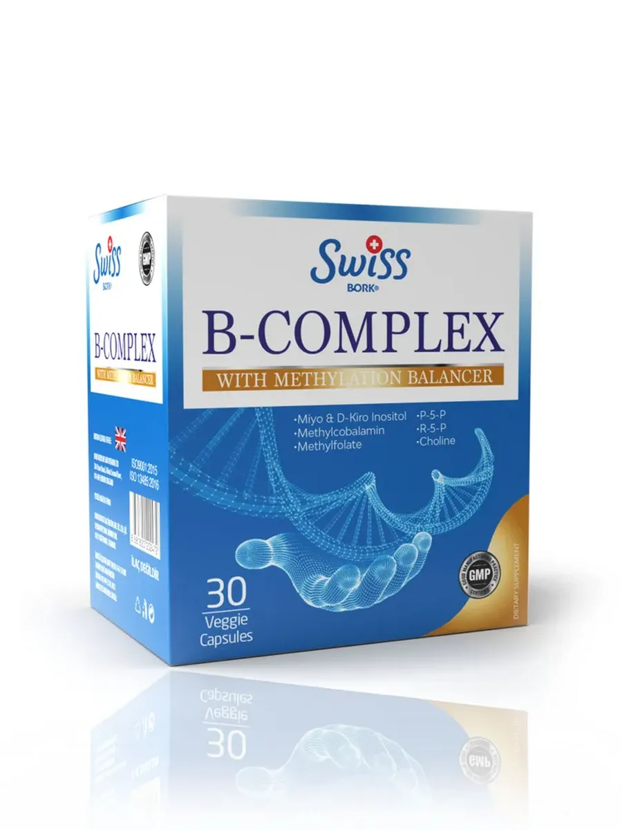 Витамины В комплекс, 30 капсул. Bork Health