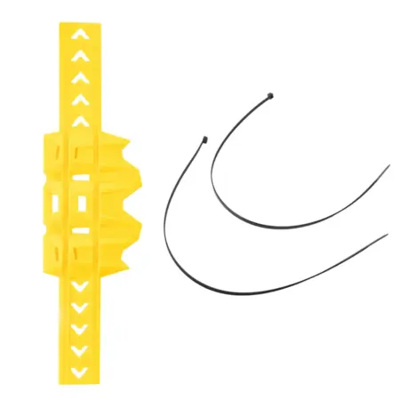 Защита выхлопной трубы муфлера, глушителя эндуро желтая. Dirt-Bike