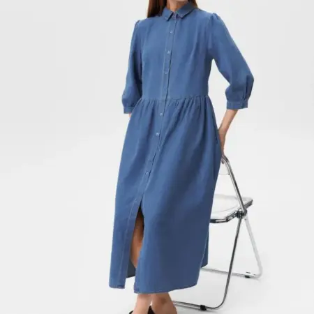 Платье-рубашка джинсовое миди. Obba! Just WOW.