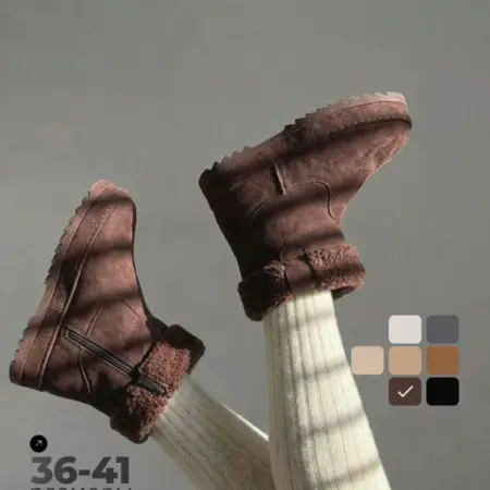 Полусапожки зимние теплые на толстой подошве. Rakull