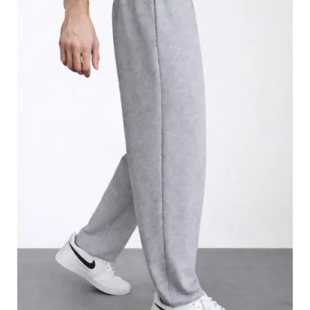 Спортивные штаны без начеса прямые серый (темно). JOGGBERRY