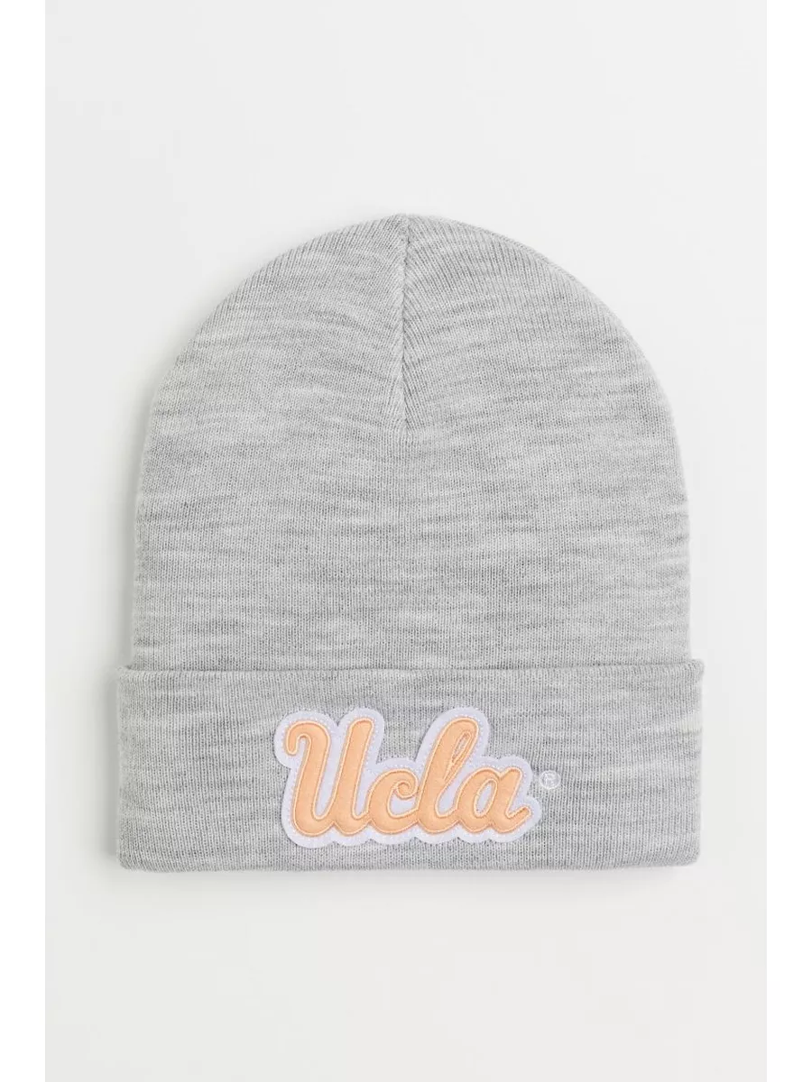 Шапка вязаная с отворотом в рубчик с принтом. Trendsetter Á Multibrand