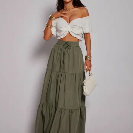 Длинная летняя юбка макси. KATYPRETTY