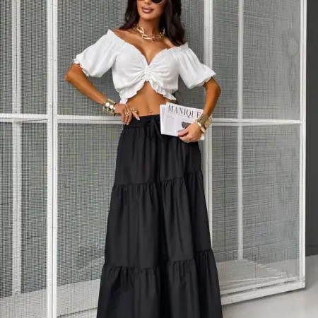 Длинная летняя юбка макси. KATYPRETTY