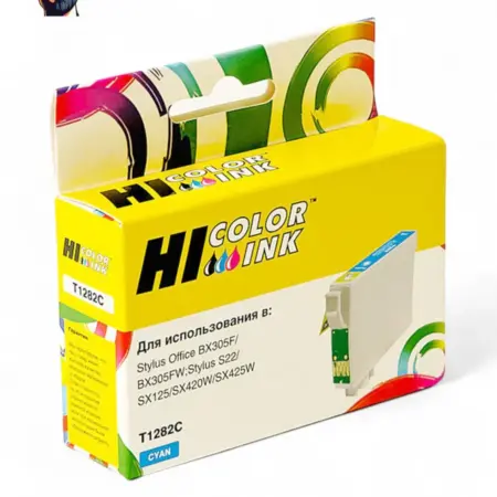 Картридж HB-T1282 Epson S22 SX125 SX420W BX305F, голубой. Карт24