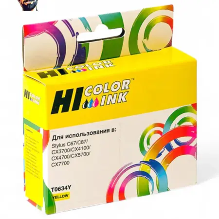 Картридж HB-T0634 Epson Stylus C67 87 CX3700 4100 4700, Y. Карт24