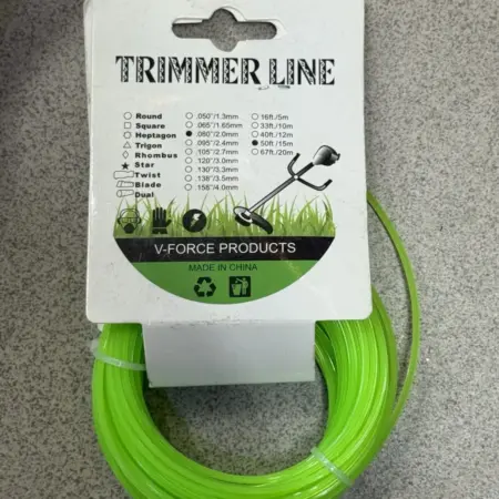 Леска для триммера садового Звезда 2 мм 15 метров. ВАНСКИ