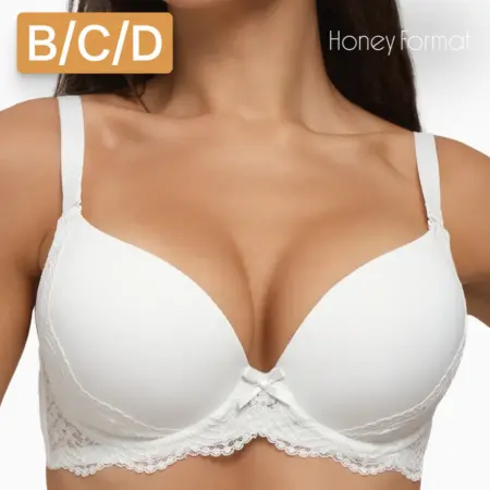Бюстгальтер с пушап гладкий. HoneyFormat