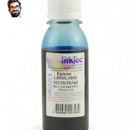 Чернила E0017 Epson L800 L1800 T6735 T6745, CL, 0.1 л. Карт24