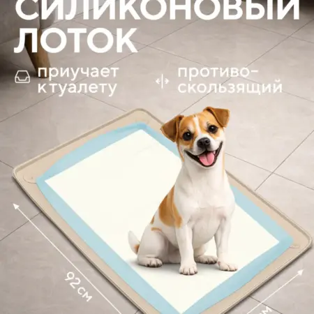 Лоток для собак под пеленку силиконовый 60*90 см. CityNature