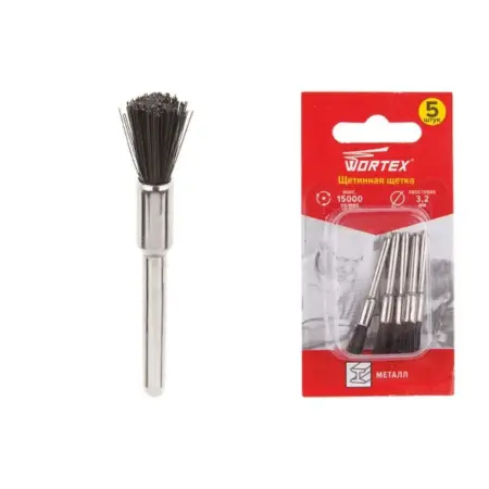 Щетка для гравера 5 мм 5 штук (ETBN3205018). Садовая техника и инструменты