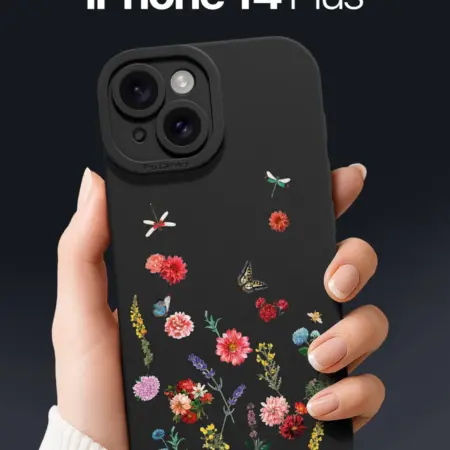 Чехол на iPhone 14 Plus с цветами. SCDesign