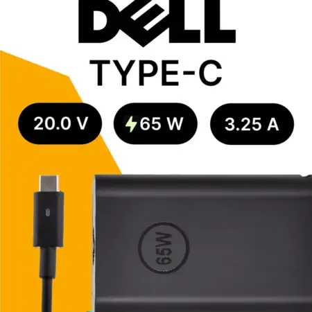 Зарядка для ноутбука 65W Type-C с сетевым кабелем. EUROVOZ