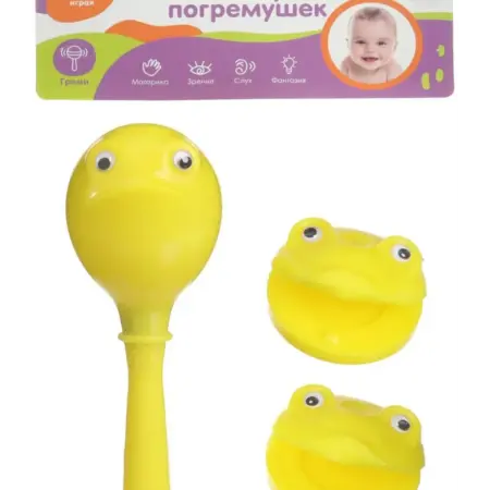 Набор погремушек Лягушата кастаньеты и перкуссионный маракас. KoroBoom Shop