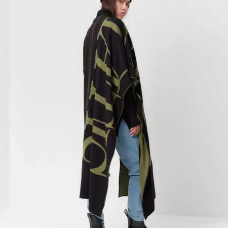 Шарф двусторонний вязаный палантин зимний теплый драматик. Сима-Ленд - Модный