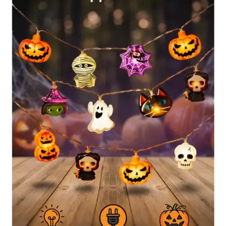 Новогодняя необычная гирлянда хэллоуин Helloween 3м. DAO HOME