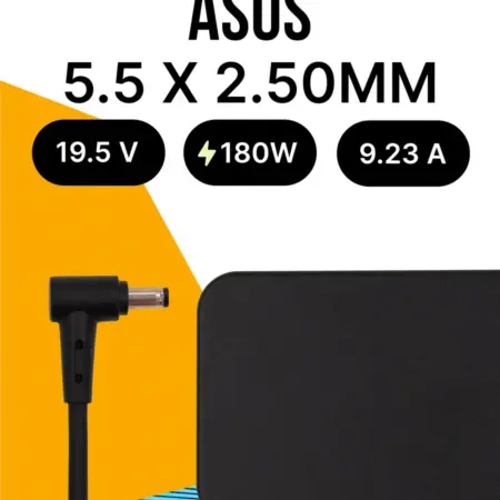 Зарядка для ноутбука 180W 5.5 x 2.5ММ + Сетевой Кабель. EUROVOZ