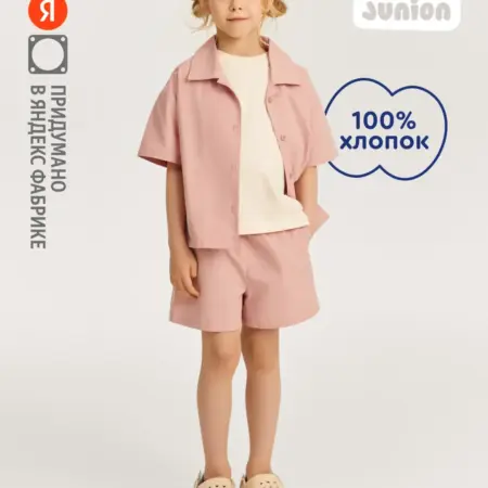 Шорты текстильные, розовый. Яндекс Фабрика