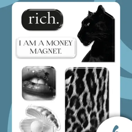 3D стикеры на телефон эстетика. Flevo