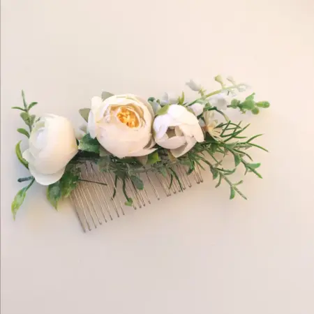 Гребни с цветами для волос. Wedding by Gulya