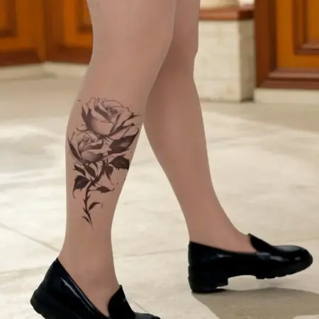 Колготки с эффектом татуировки. Art Lab