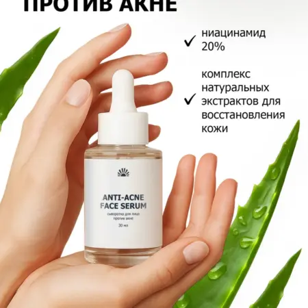 Сыворотка против акне для лица. ООО ПК Пуршат