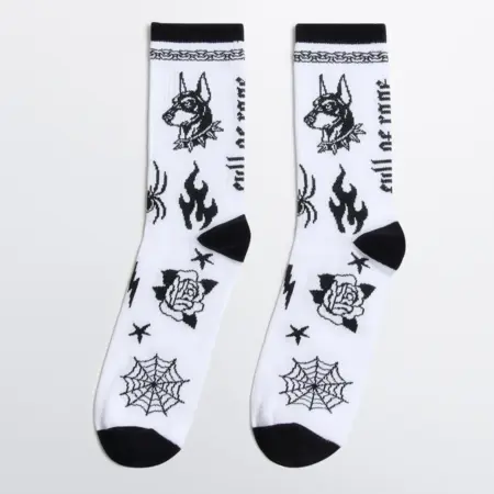 Носки высокие в рубчик с рисунком. MELON FASHION GROUP