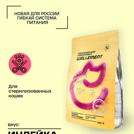 Беззерновой сухой корм холистик для стерилизованных кошек с…. СИМБИО