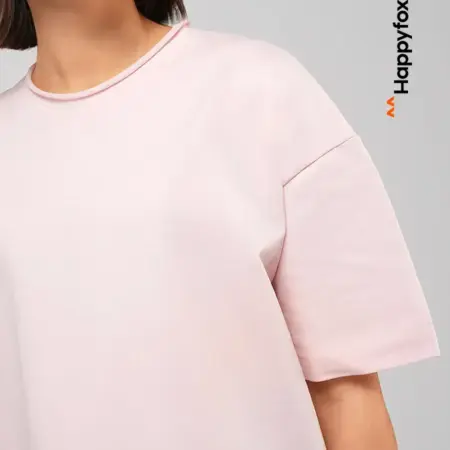 Футболка оверсайз базовая из плотного футера. Happywear