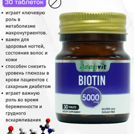 Биотин для волос витамины 5000. Турецкие Бады