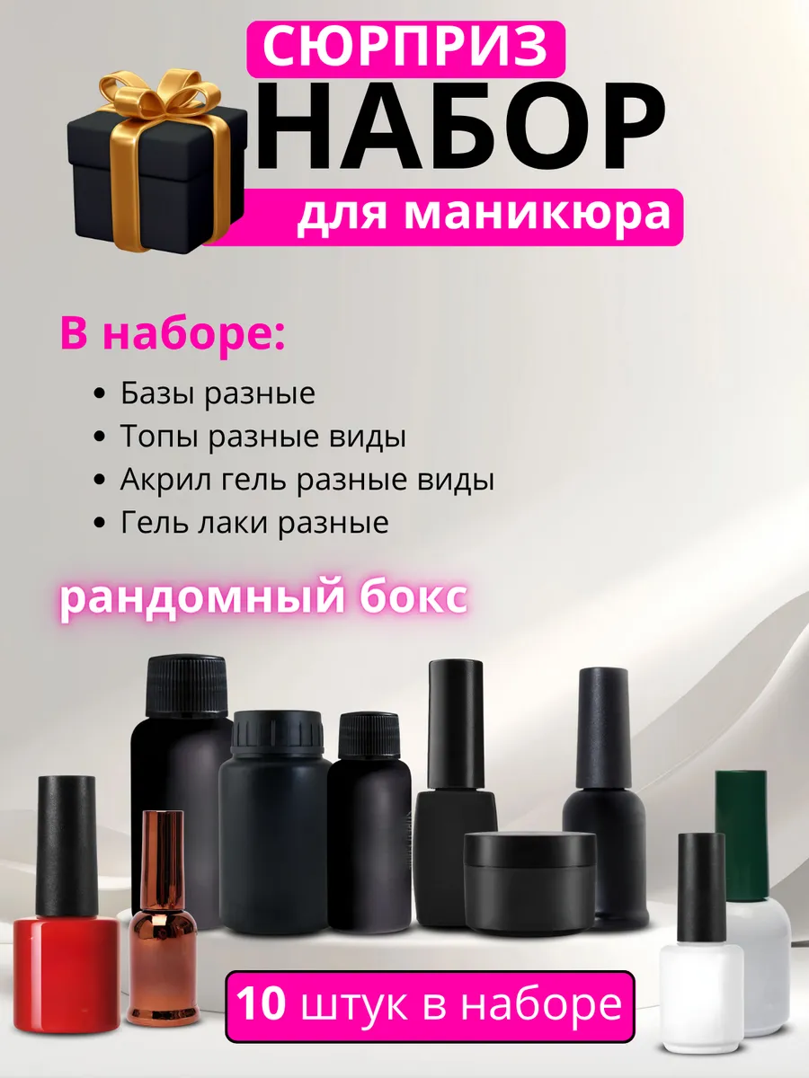 Сюрприз Набор Для Маникюра И Педикюра. BLACK ZERO