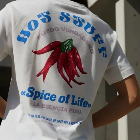 Футболка из хлопка с принтом на спине. ТВОЕ