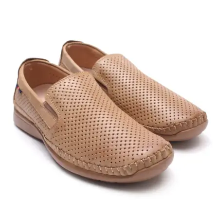 Туфли летние перфорированные кожаные натуральные. BREMENGEN