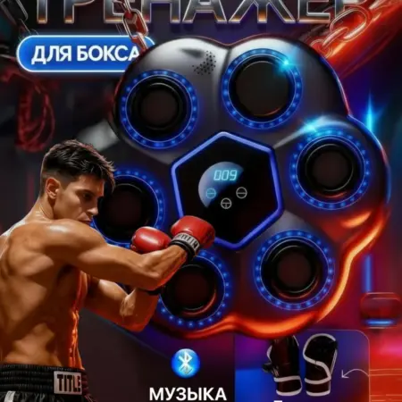 Тренажер для бокса музыкальный с подсветкой. SATARIS - официальный магазин