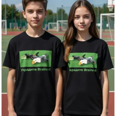 Футболка для мальчика и девочки Roblox укради Brainrot. SELLER