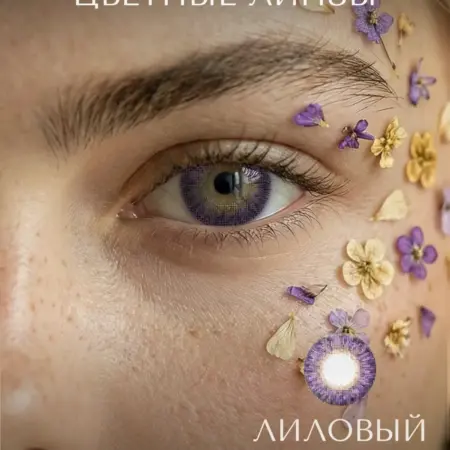 Контактные цветные линзы аметист. ТРИС