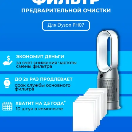 Фильтр для очистителя воздуха Dyson PH07 + 970341-01. ПРЕфильтр