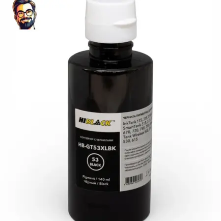 Чернила HB-GT53 HP InkTank 410 SmartTank 515, BK pigm. Карт24