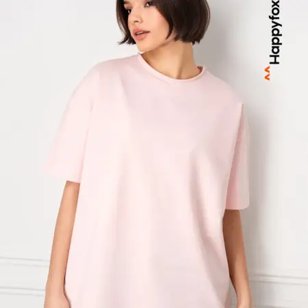 Футболка оверсайз базовая из плотного футера. Happywear