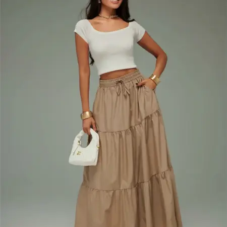 Длинная летняя юбка макси. KATYPRETTY