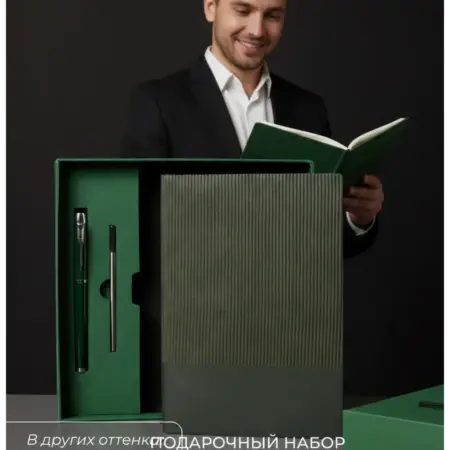 Подарочный набор ежедневник недатированный А5 и ручка. BEHAVE