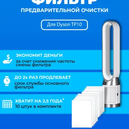 Фильтр для очистителя воздуха Dyson TP10 + 970341-01. ПРЕфильтр