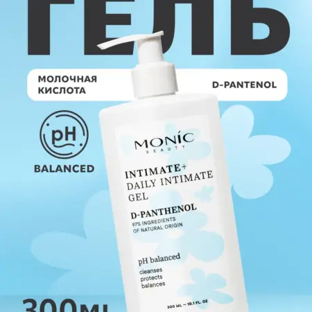 Гель для интимной гигиены INTIMATE+ с Д-пантенолом, 300 мл. ВЕЛЕС