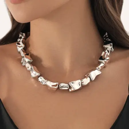 Колье крупное на шею бижутерия. Flevo